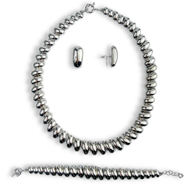 CONJUNTO FOLHEADO A RÓDIO BRANCO GOMOS-CJFLO0062