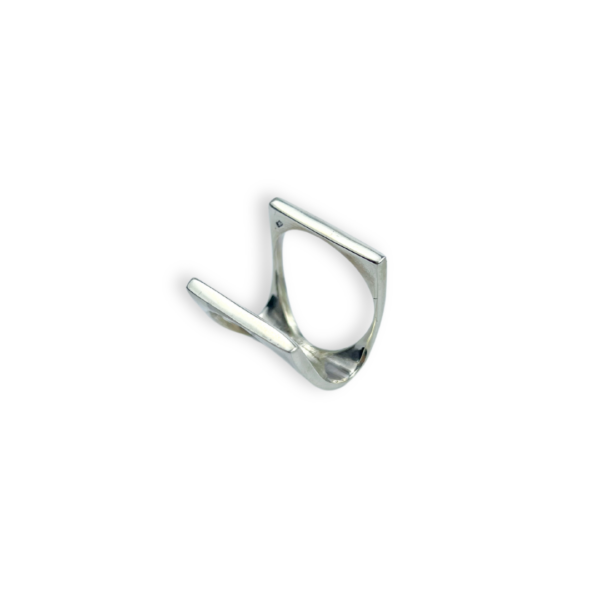 ANEL PRATA 925 QUADRADO VAZADO ARO DUPLO-ANPRT1600
