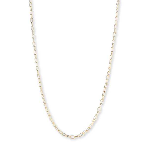 CORRENTE FOLHEADA A OURO ELO CADEADO-CRFLO0355