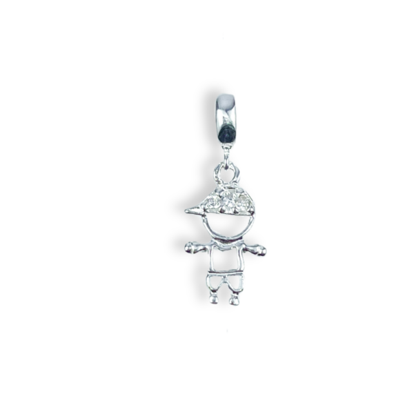 BERLOQUE PRATA 925 MENINO COM MICRO-ZIRCÔNIA-PGPRT1761