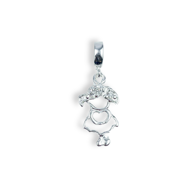 BERLOQUE PRATA 925 MENINA COM MICRO-ZIRCÔNIA-PGPRT1764