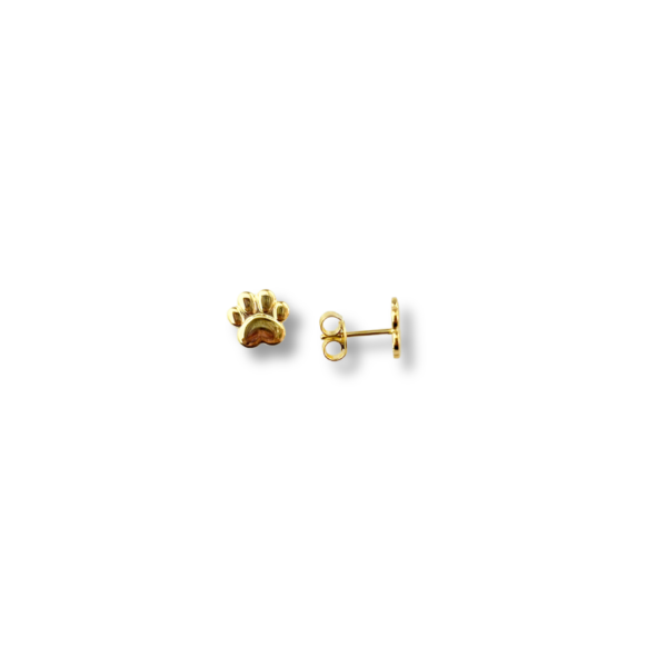 BRINCO FOLHEADO A OURO PATINHA LISA-BRFLO0106