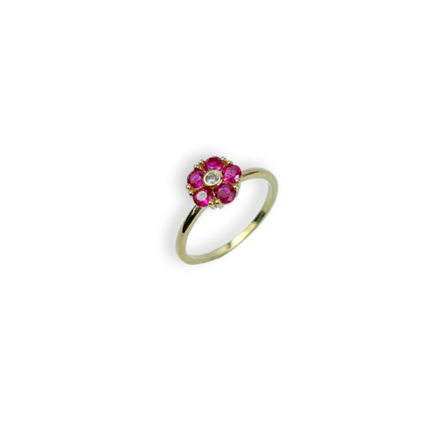 ANEL FOLHEADO A OURO FLORZINHA-ANFLO0850 - Image 3