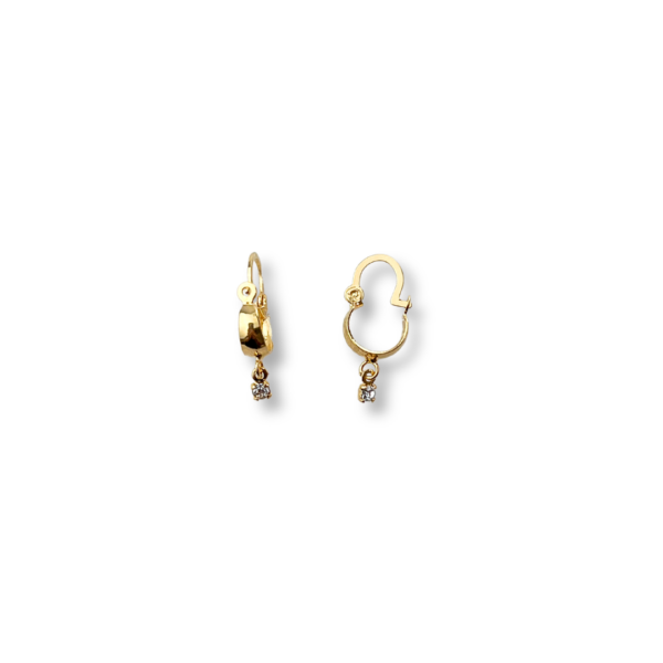 BRINCO FOLHEADO A OURO BABY ARGOLA ENCAIXE-BRFLO1400
