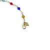 PULSEIRA FOLHEADA A OURO COM MIÇANGAS COLORIDAS-PLFLO1221 - Image 3