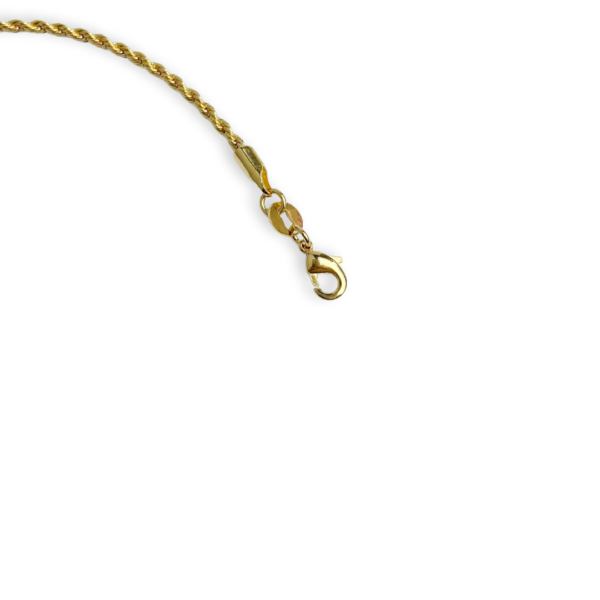 PULSEIRA FOLHEADA A OURO CORDÃO BAIANO P-PLFLO0104 - Image 3