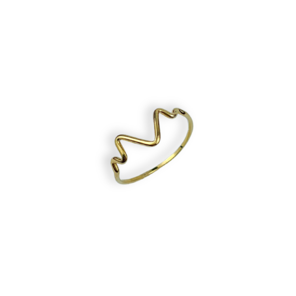 ANEL FOLHEADO A OURO SINAIS VITAIS-ANFLO0135