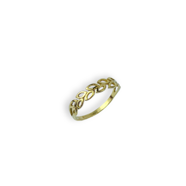 ANEL FOLHEADO A OURO RAMINHO-ANFLO0124