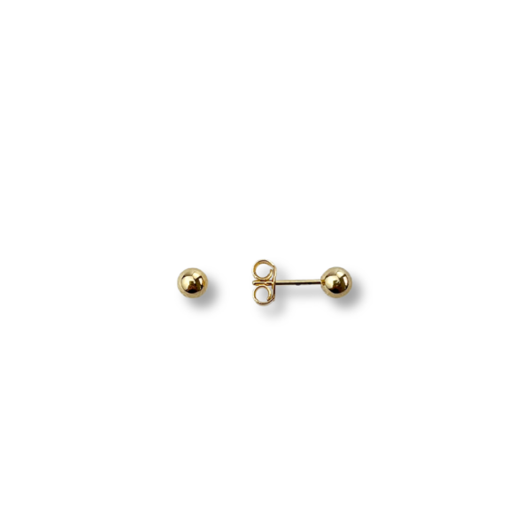 BRINCO FOLHEADO A OURO BOLA LISA-BRFLO4346