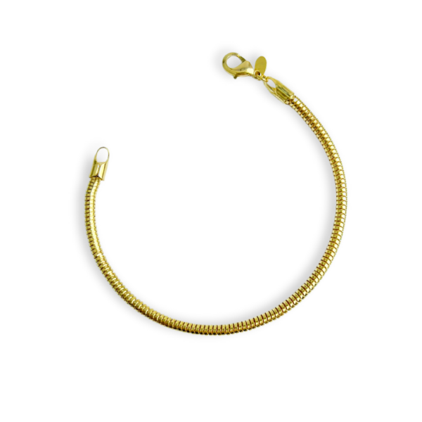 PULSEIRA FOLHEADA A OURO RABO DE RATO-PLFLO1537