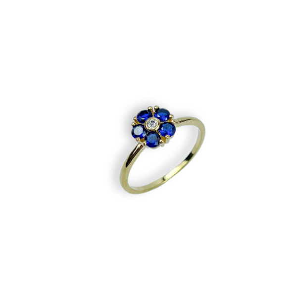 ANEL FOLHEADO A OURO FLORZINHA-ANFLO0850 - Image 2